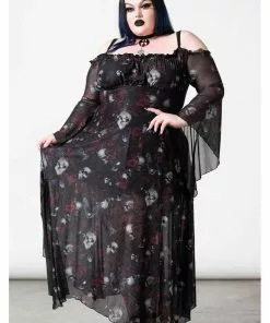 Killstar Mystic Meadow Mesh Maxi Dress Black 11 Killstar Mystic Meadow Mesh Maxi Dress Black