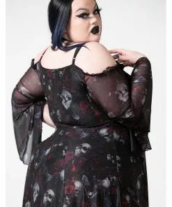 Killstar Mystic Meadow Mesh Maxi Dress Black 17 Killstar Mystic Meadow Mesh Maxi Dress Black