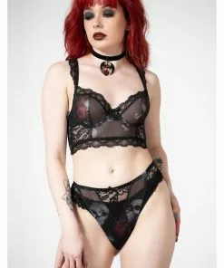 New In Killstar Wicked Wild Rose Mesh Panty Black 11 New In Killstar Wicked Wild Rose Mesh Panty Black