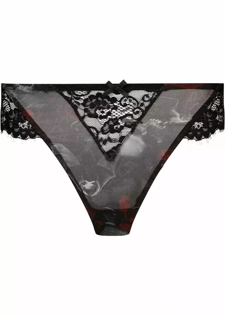 New In Killstar Wicked Wild Rose Mesh Panty Black 3 New In Killstar Wicked Wild Rose Mesh Panty Black