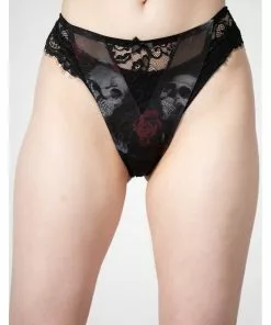 New In Killstar Wicked Wild Rose Mesh Panty Black 10 New In Killstar Wicked Wild Rose Mesh Panty Black
