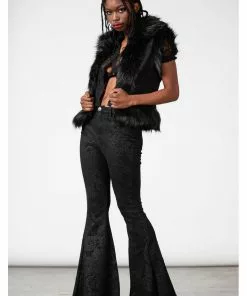 Killstar Black Lily 70's Bell Bottoms Flare Trousers Black New In 15 Killstar Black Lily 70's Bell Bottoms Flare Trousers Black New In
