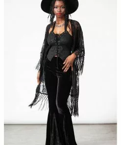Killstar Witch Hazel Lace Kimono Black New In