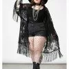 Killstar Witch Hazel Lace Kimono Black New In 2 Killstar Witch Hazel Lace Kimono Black New In
