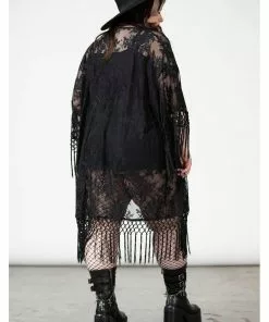 Killstar Witch Hazel Lace Kimono Black New In 9 Killstar Witch Hazel Lace Kimono Black New In
