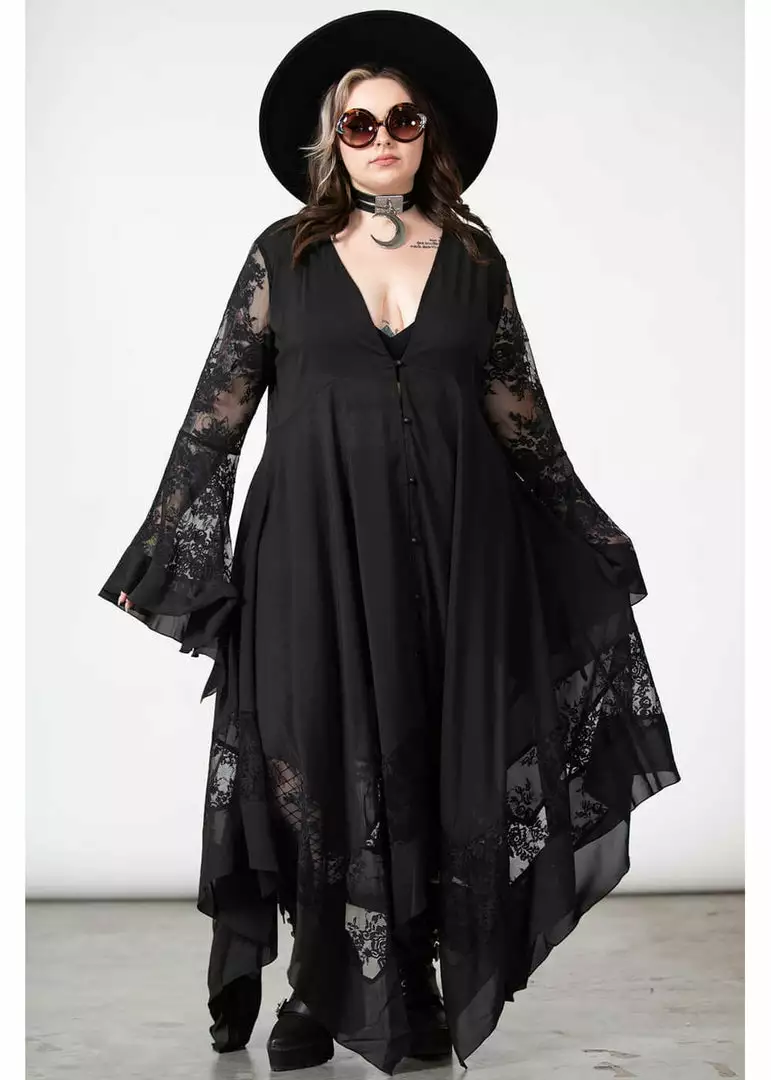 New In Killstar Misty Night 70's Maxi Dress Black 6 New In Killstar Misty Night 70's Maxi Dress Black