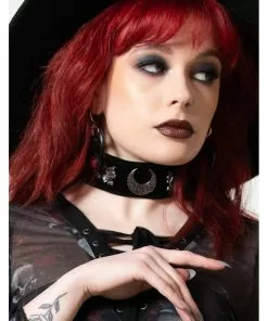 New In Killstar Verbena Choker Necklace Black