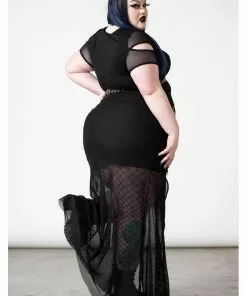 New In Killstar Paragon Fishnet Maxi Skirt Black 9 New In Killstar Paragon Fishnet Maxi Skirt Black