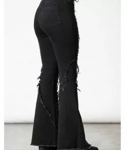 Killstar Dasia Bell Bottoms Flare Trousers Black 11 Killstar Dasia Bell Bottoms Flare Trousers Black