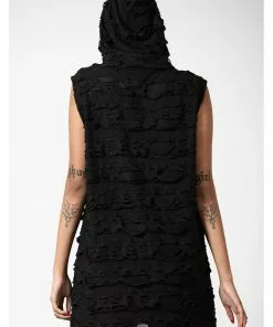 Killstar Hunters Hooded Vest Top Black 9 Killstar Hunters Hooded Vest Top Black