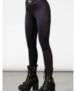Killstar Hardcore Pentagram Leggings Black New In