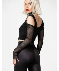 Killstar Hardcore Pentagram Leggings Black New In