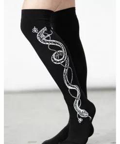 New In Killstar Cobra Maiden Stockings Black