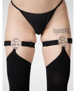 New In Killstar Fiendish Stockings Black 8 New In Killstar Fiendish Stockings Black
