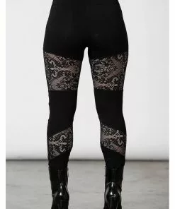 Killstar Nixie Lace Leggings Black 9 Killstar Nixie Lace Leggings Black