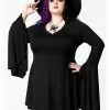 New In Killstar Hagatha Sorceress 70's Dress Black 1 New In Killstar Hagatha Sorceress 70's Dress Black