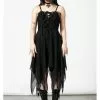 Killstar Anshee Mesh Lace-Up Dress Black