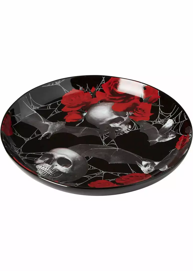 Killstar Haunted Garden Dinner Plate Black New In 3 Killstar Haunted Garden Dinner Plate Black New In
