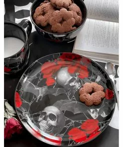 Killstar Haunted Garden Dinner Plate Black New In