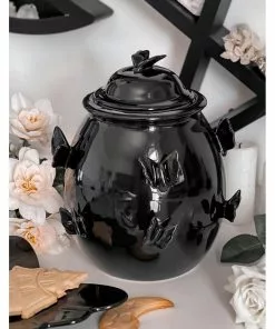 Killstar Darkspell Ceramic Cookie Jar Black
