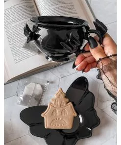 Killstar Darkspell Teacup & Saucer Black New In