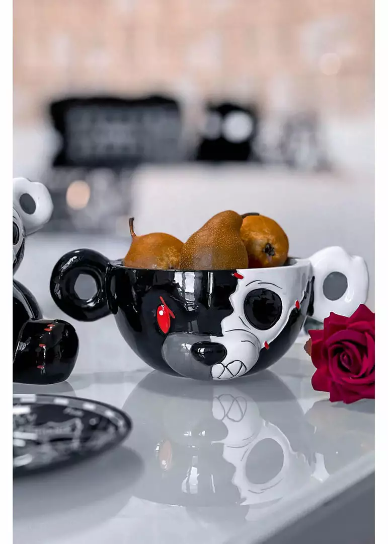 Killstar Teddy Bowl Black New In 3 Killstar Teddy Bowl Black New In