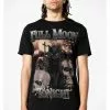 Killstar Full Moon Cat T-Shirt Black New In