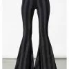 New In Killstar Inferno Room Stripe 70's Flare Trousers Grey 1 New In Killstar Inferno Room Stripe 70's Flare Trousers Grey