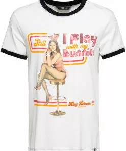 King Kerosin Mens Playbunny T-Shirt White
