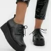 New In Koi Footwear Ramit PU Platform Creepers Black 2 New In Koi Footwear Ramit PU Platform Creepers Black