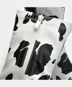 New In Koi Footwear Holy Cow 70's Platform Boot Black White 12 New In Koi Footwear Holy Cow 70's Platform Boot Black White