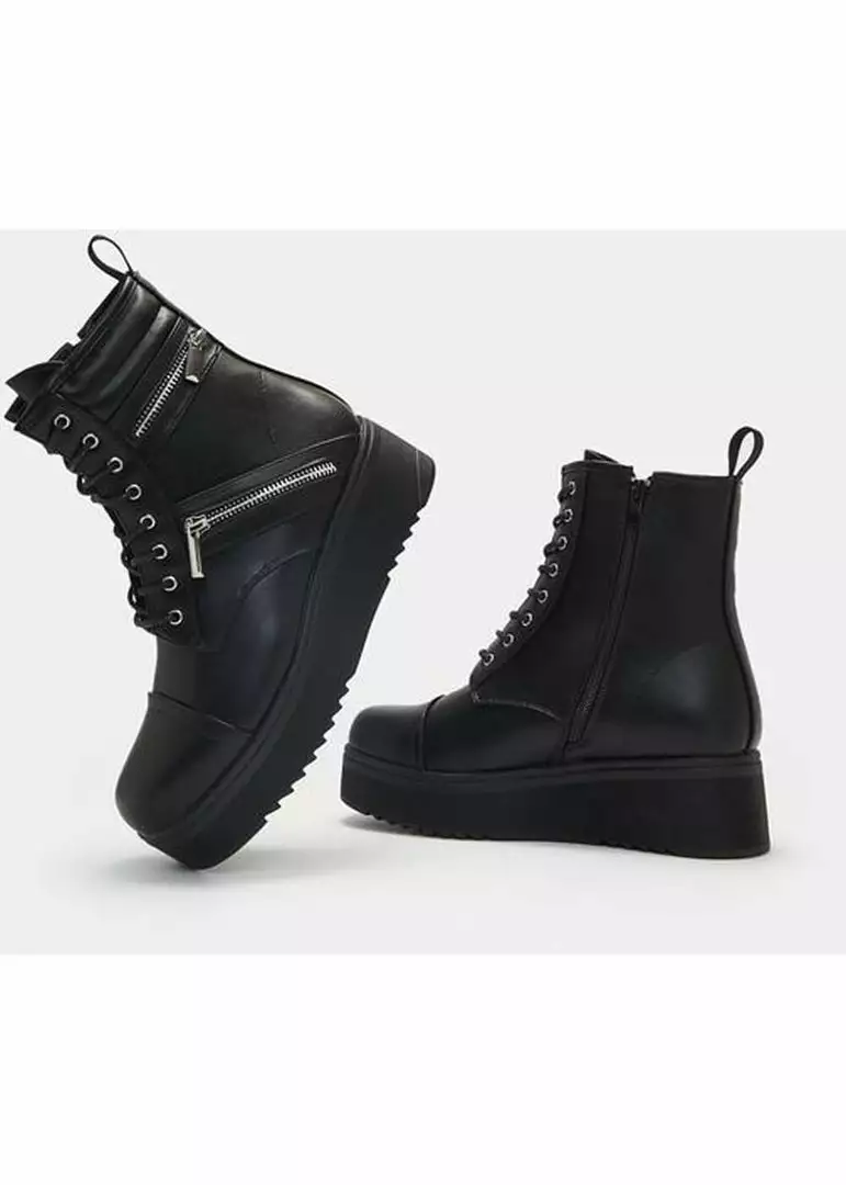 Koi Footwear Hoya Platform 80's Boots Black New In 5 Koi Footwear Hoya Platform 80's Boots Black New In