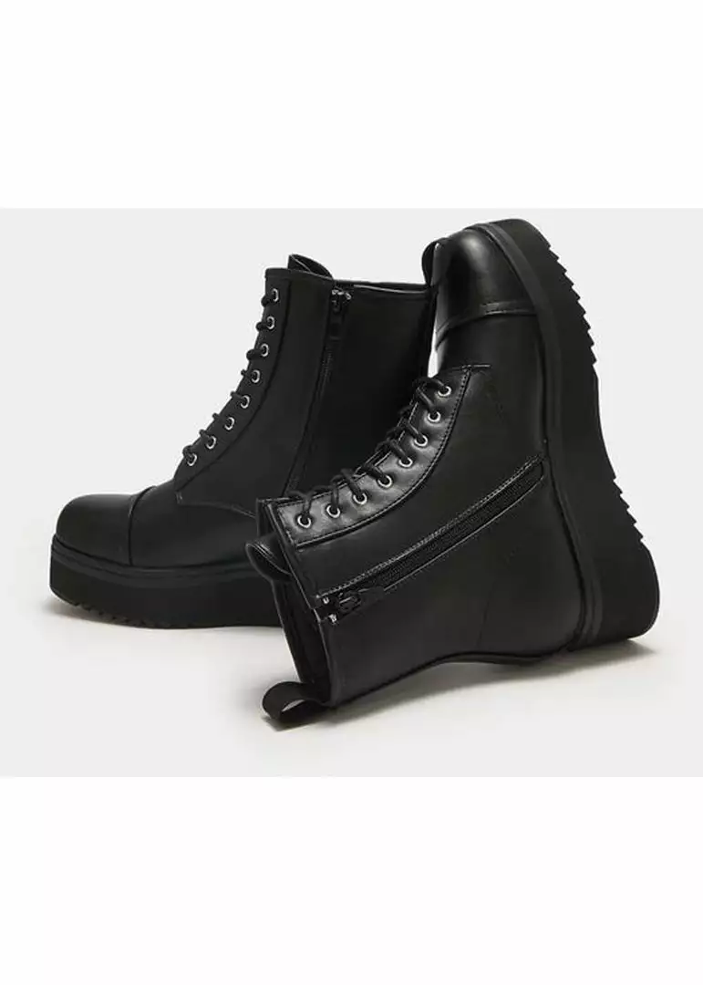 Koi Footwear Hoya Platform 80's Boots Black New In 8 Koi Footwear Hoya Platform 80's Boots Black New In