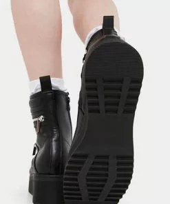 Koi Footwear Hoya Platform 80's Boots Black New In 15 Koi Footwear Hoya Platform 80's Boots Black New In