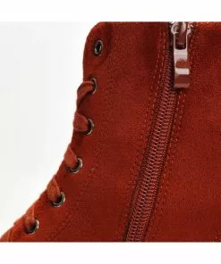 New In Koi Footwear Sienna Suede 60's Boots Rust