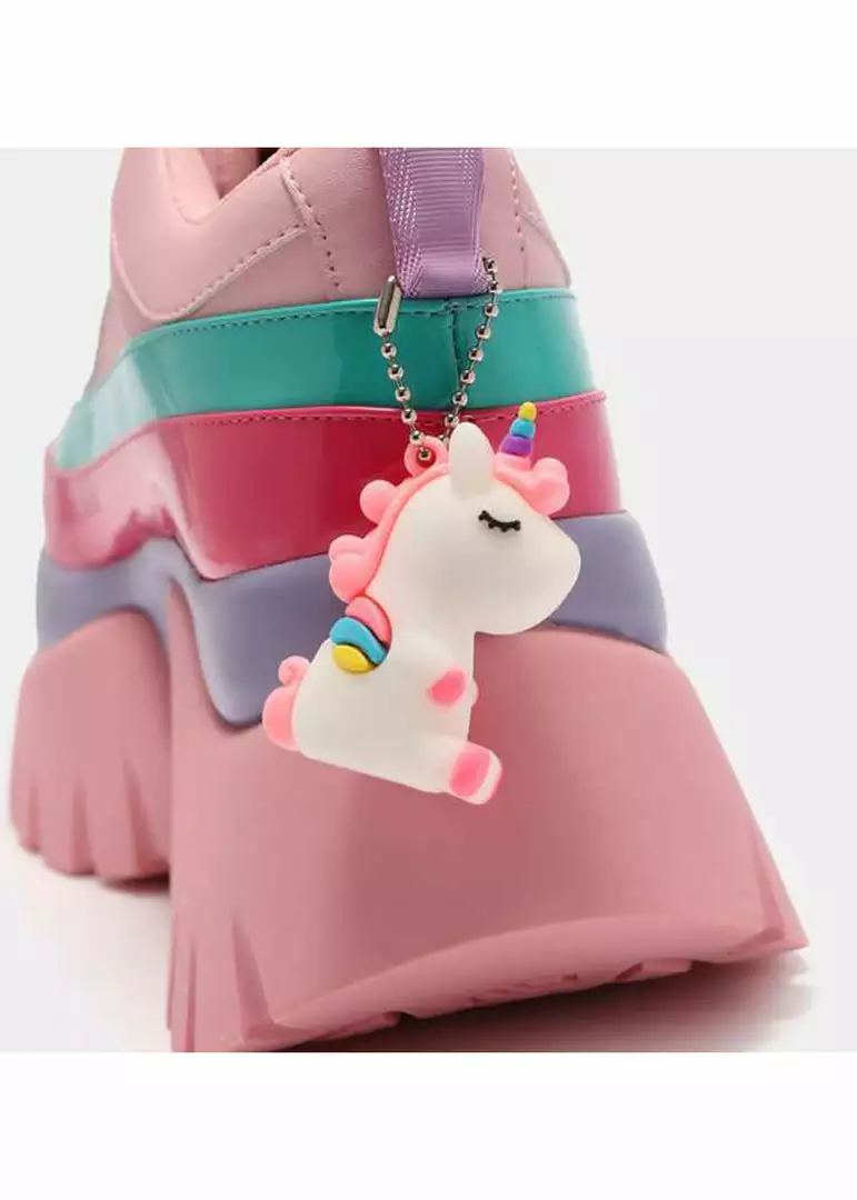 New In Koi Footwear My Little Unicorn Platform Sneakers Pink 4 New In Koi Footwear My Little Unicorn Platform Sneakers Pink