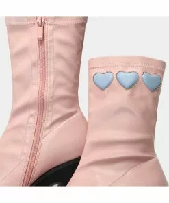 New In Koi Footwear Dolly Cloud Sweetheart 60's Boots Pink