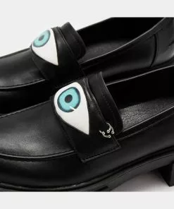 Koi Footwear Undying Eye Loafers Black New In