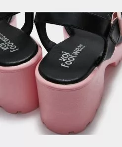 New In Koi Footwear Romance Rebel Heart Sandals Pink 15 New In Koi Footwear Romance Rebel Heart Sandals Pink