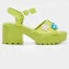 Koi Footwear Cozy Flower Garden Sandals Green New In 1 Koi Footwear Cozy Flower Garden Sandals Green New In