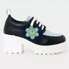 New In Koi Footwear Delicate Art Of A Wallflower Shoes Blue 2 New In Koi Footwear Delicate Art Of A Wallflower Shoes Blue