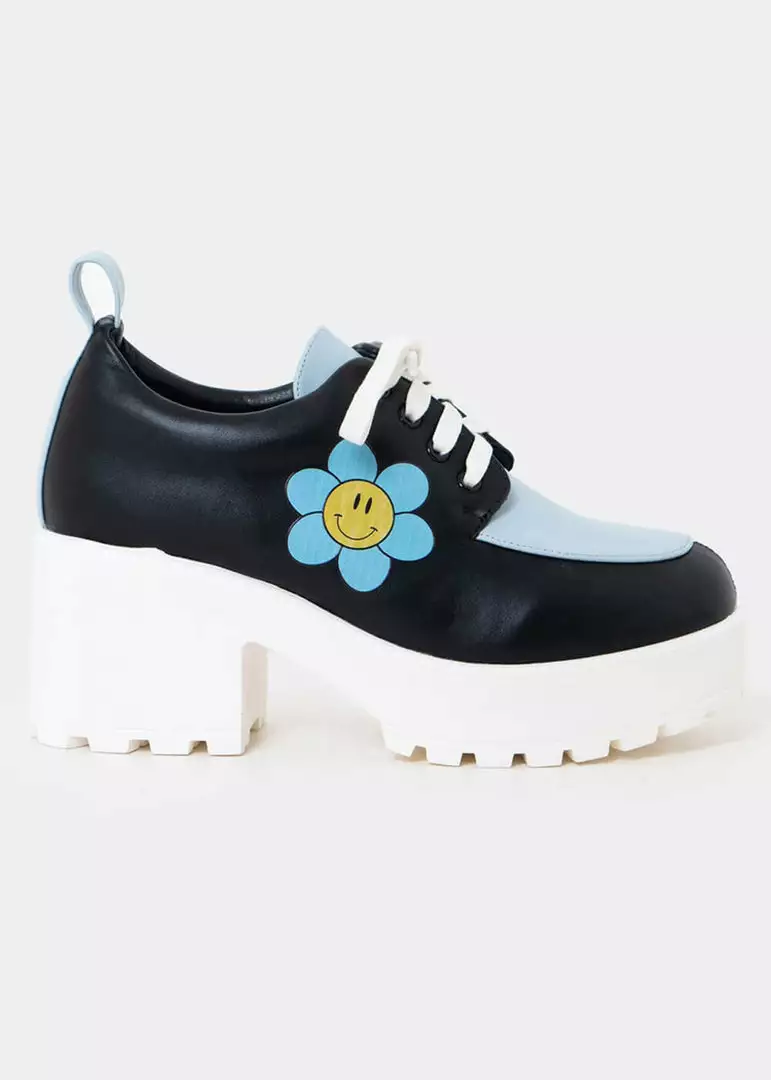 New In Koi Footwear Delicate Art Of A Wallflower Shoes Blue 3 New In Koi Footwear Delicate Art Of A Wallflower Shoes Blue