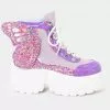 Koi Footwear Wings Of A Pixie Platform Boots Purple New In