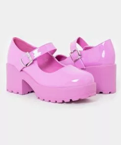 Koi Footwear Tira Patent 60's Mary Janes Pumps Wild Purple New In 8 Koi Footwear Tira Patent 60's Mary Janes Pumps Wild Purple New In