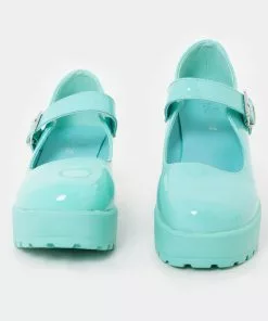 Koi Footwear Tira Patent 60's Mary Janes Mint New In 9 Koi Footwear Tira Patent 60's Mary Janes Mint New In