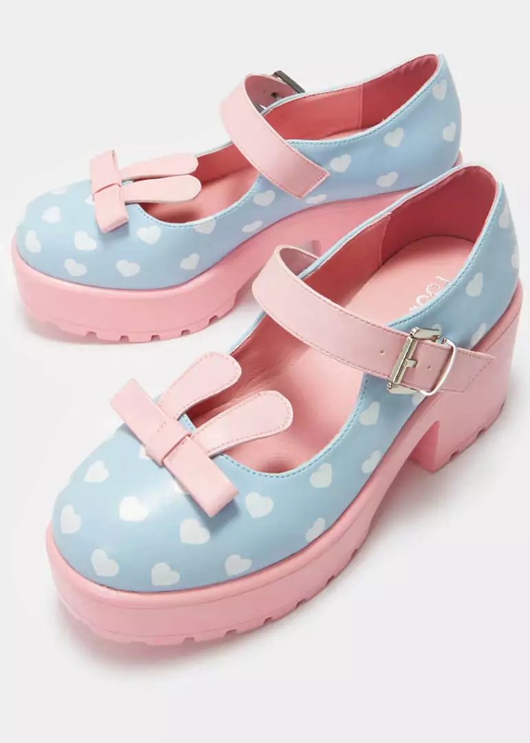 Koi Footwear Tira Little Bo Bunny Mary Janes Pumps Blue 5 Koi Footwear Tira Little Bo Bunny Mary Janes Pumps Blue