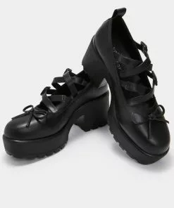 Koi Footwear Margot Ballet Mary Janes Pumps Black