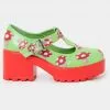 Koi Footwear Sai Toad Mushroom Mary Janes Pumps Green New In 2 Koi Footwear Sai Toad Mushroom Mary Janes Pumps Green New In