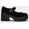 New In Koi Footwear Tira Suede Classic Mary Janes Pumps Black 2 New In Koi Footwear Tira Suede Classic Mary Janes Pumps Black