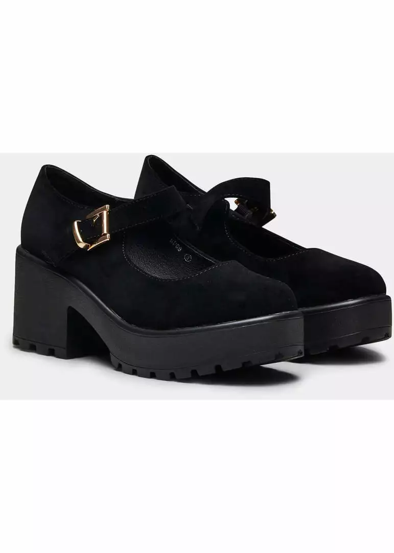 New In Koi Footwear Tira Suede Classic Mary Janes Pumps Black 4 New In Koi Footwear Tira Suede Classic Mary Janes Pumps Black